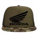 HONDA Motor Adjustable Snapback Flexfit Black Wool Baseball Flat Visor Cap NEW  eb-57577531